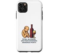 Mese di sensibilizzazione sui disturbi dello spettro alcolico fetale (FASD) Custodia per iPhone 11 Pro Max