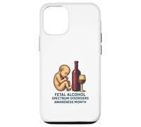 Mese di sensibilizzazione sui disturbi dello spettro alcolico fetale (FASD) Custodia per iPhone 12/12 Pro
