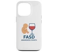 Mese di sensibilizzazione sui disturbi dello spettro alcolico fetale (FASD) Custodia per iPhone 13 Pro