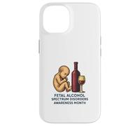 Mese di sensibilizzazione sui disturbi dello spettro alcolico fetale (FASD) Custodia per iPhone 14