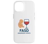 Mese di sensibilizzazione sui disturbi dello spettro alcolico fetale (FASD) Custodia per iPhone 14
