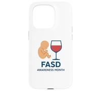 Mese di sensibilizzazione sui disturbi dello spettro alcolico fetale (FASD) Custodia per iPhone 15 Pro