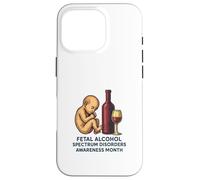 Mese di sensibilizzazione sui disturbi dello spettro alcolico fetale (FASD) Custodia per iPhone 16 Pro