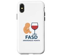 Mese di sensibilizzazione sui disturbi dello spettro alcolico fetale (FASD) Custodia per iPhone X/XS