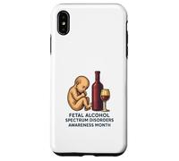 Mese di sensibilizzazione sui disturbi dello spettro alcolico fetale (FASD) Custodia per iPhone XS Max