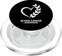 Mese di sensibilizzazione sul cancro al sangue, nastro rosso, farfalla cuore PopSockets PopGrip per MagSafe
