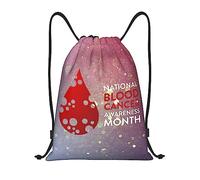 Mese di sensibilizzazione sul cancro del sangue a settembre We Wear Red Drawstring Backpack Borsa da spiaggia impermeabile Borsa da palestra Zaino da viaggio piccolo Zaino sportivo per donna Uomo