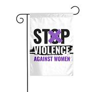 Mese di sensibilizzazione sulla violenza domestica Bandiera da giardino con nastro viola Decorazione perfetta per cortile 12x18 pollici Decorazione per esterni bifacciale Festa Decorazione fattoria Ba