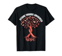 Mese di Supporto del Nastro dell'albero della Speranza della consapevolezza dei fibromi uterini Maglietta