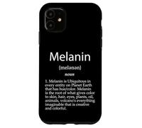 Mese educativo dell'orgoglio della storia nera della definizione di melanina Custodia per iPhone 11