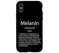 Mese educativo dell'orgoglio della storia nera della definizione di melanina Custodia per iPhone X/XS