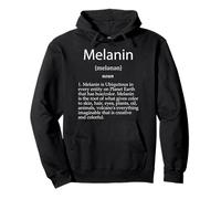 Mese educativo dell'orgoglio della Storia Nera della Definizione di melanina Felpa con Cappuccio