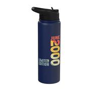 Mese Giugno 2000 Anno 2000 Retro 2000 Vintage 2000 Dal 2000 Stainless Steel Insulated Water Bottle