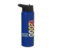 Mese Giugno 2000 Anno 2000 Retro 2000 Vintage 2000 Dal 2000 Stainless Steel Insulated Water Bottle