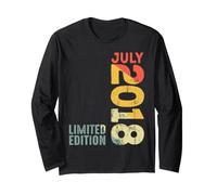 Mese luglio 2018 Anno 2018 retrò 2018 Vintage 2018 dal 2018 Maglia a Manica