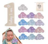 Mese Marcatore per bambini,Carte per bambini per bambini con di foto dei - Pennarello mensile in acrilico, biglietti per a forma di, segno, fotografici per