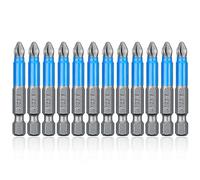 Mesee 10 pezzi 1/4 "gambo esagonale Phillips punte per cacciavite, 50 mm PH2 antiscivolo magnetico croce cacciavite set per trapano elettrico a mano strumenti per la lavorazione del legno