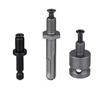 Mesee 3 pezzi 3824UNF adattatore per mandrino di montaggio per mandrino da 10 mm, adattatore per conversione mandrino da 14 a cambio rapido, gambo esagonale SDS Plus e adattatore femmina quadrato