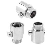 Mesee 3 Pezzi Valvola di Arresto per Doccia G1/2 - Controllo del Flusso d'Acqua, Risparmio Idrico, Valvola di Chiusura in ABS Cromato per Soffione Doccia