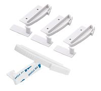 Mesee 4 Pack Blocco Sicurezza Bambino Invisibile Blocca Cassetto Interno, Blocco di Sicurezza Cassetto Adesivo Blocco Cassetto Bambino Sicurezza Sicurezza per Protezione Bambino Bambino
