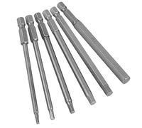 Mesee 6 Pezzi Punte per Cacciavite Esagonale in Acciaio S2, Set di Punte Magnetiche a Testa Esagonale Interna H2.5-H8 da 100mm Punte e Asta Esagonale 1/4" per Cacciaviti Elettrici Trapano Pneumatico