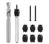 Mesee Kit di taglierina per saldatura a punti, 5/16 "e 3/8", strumento per saldatura a punti rotanti su entrambi i lati, strumento di rimozione per fori per trapano elettrico e saldatura a punti