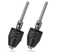 Mesee - Mini mandrini per trapano senza chiave, 0,3-3,4 mm, universale, a cambio rapido, adattatore convertitore per smerigliatrice elettrica Dremel, gambo rotondo da 3 mm