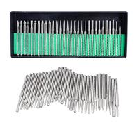 Mesee Set di 30 Frese Diamantate Rotative, Punte Rivestite in Diamante con Asta da 3mm, Accessori per Utensili Rotanti Ideali per Incisione, Levigatura e Lucidatura