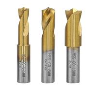 Mesee Set di punte da trapano in acciaio HSS con rivestimento in titanio, 3 pezzi, punte da trapano per saldatura a punti in acciaio cobalto ad alta velocità per saldare punte per saldatore, accessori da taglio per saldatura, 6,5 mm/8 mm/10 mm