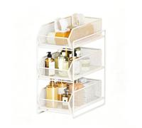 Mesh 2-Tier Pull-Out Under-Sink Organizer for Kitchen and Bathroom | Wavensylvo carbon steel mesh structure,slide-out pull-out basket design, strong load bearing,maximizes space
