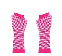 Mesh Abbigliamento Guanto senza dita elastico donna guanto a rete per ragazze bottoni grande bianco