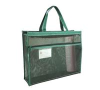 Mesh Art Supply Bag, Clear A3 Storage Tote With Handle Zipper 17x13x4.4inch