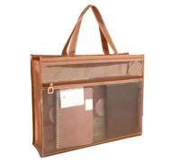 Mesh Art Supply Bag - Clear Artwork Holder, Zippered Drawing Storage Folder | Keep Art Projects Completely Organized And Easily Visible Through Transparent Breathable Mesh Material While Traveling.