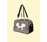 Mesh Bag Trasportino Morbido Cani e Gatti, Borsa/Zaino da Trasporto, Nero/Giallo