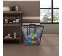 Mesh Beach Bag Bobine Basket Lavanderia pieghevole cesto per l'essenziale di