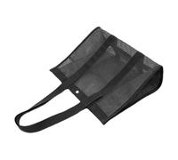 Mesh Beach Bag - Grande borsa da spiaggia riutilizzabile | multiuso casa e magazzino da giardino Durabble for Vacation Cruise Camping Lake Outdoor Boat famiglia, Nero , vedi descrizione