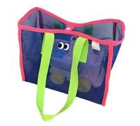 Mesh Beach Tote Bag - Organizer Di Grande Capacità Per Donne E Bambini | Carrier Di Giocattoli Shell Estive, Borsa Netta Da Viaggio Picnic Leggero, Sacco Di Immagazzinaggio Famiglia All'aperto, blu