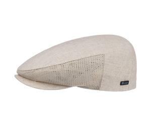 Mesh Berretto Piatto in Lino by Lipodo beige 61 cm