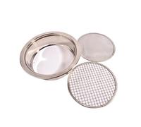 mesh del suolo, Setaccio da giardino, rete in acciaio inossidabile da 6 pezzi con fori da 1-12 mm for il filtraggio della sabbia del compost(1-3-6mm)