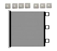 Mesh Dog Gate - Retractable Adjustable Pet Barrier for Stairs Kitchens Doorways Hallways Indoor Outdoor Courtyards Balconies Terraces | Heavy-Duty Nylon Mesh with Smooth Glide Track Easy Install