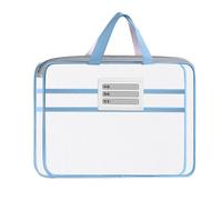 Mesh File Bag - Zipper Pouch with Handle for Organizing Documents, Stationery, Exams, and Office Supplies, Portable for Students, Teachers, School, Home, Classroom, Travel, Lightweight Material