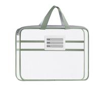 Mesh File Organizer Bag, Zipper Document Storage Pouch With Carry Handle, Transparent Breathable Folder For Papers Stationery Supplies, Portable Case Office School Teacher Work Travel