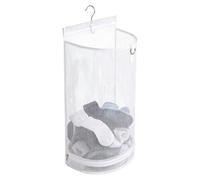 Mesh Laundry Basket | Foldable Large Capacity With Swivel Hook | Indoor Suspending Laundry Hamper | For Dorm RV Bathroom Apartment Garage Women Men Adults Homeowners