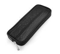 Mesh Makeup Brush Pouch Bag Translucence Breathable Multipurpose Zipper Closure Makeup Brush Organzier Bag