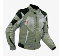 Mesh Motorbike Motorcycle Waterproof Armours Textile Touring Jacket Grey L