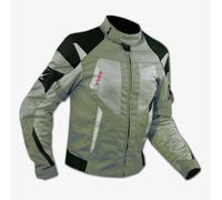 Mesh Motorbike Motorcycle Waterproof Armours Textile Touring Jacket Grey XL