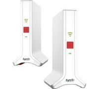 Fritz!Mesh Set 4200, set da 2 pezzi (2 X Fritz!Ripetitore, ideale per router Internet o modem in fibra ottica (ONT), copertura Wi-Fi per 3-5 stanze, Triband Wi-Fi 6 fino a 4.200 Mbit/s, versione