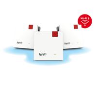 FRITZ!Mesh Wi-Fi Set 1600 (Confezione da 3) - Mesh WiFi fino a 3.000 Mbit/s, Dual Band, Plug & Play, Compatibile con tutti i Router, Aggiornamenti Gratuiti, Made in Europe, 5 Anni di Garanzia, per 5-7
