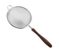 Mesh Strainer - 23.2×10cm Strainers For Kitchen | Stainless Steel Reusable Handheld Sifter Skimmer With Wood Handle, For Cooking, Brewing, Frying, Loose Tea, Rice Washing & Juicing