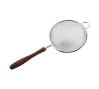 Mesh Strainer - Stainless Steel Kitchen Strainer, Reusable Handheld Sifter Skimmer with Wood Handle for Cooking Brewing Frying Tea Rice Washing Juicing Use Kitchen Tool Set, 1pcs